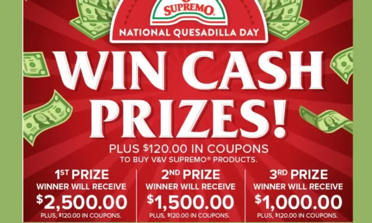 Enter to Win $2,500 in Cash plus Coupons for V&V Supremo Foods!