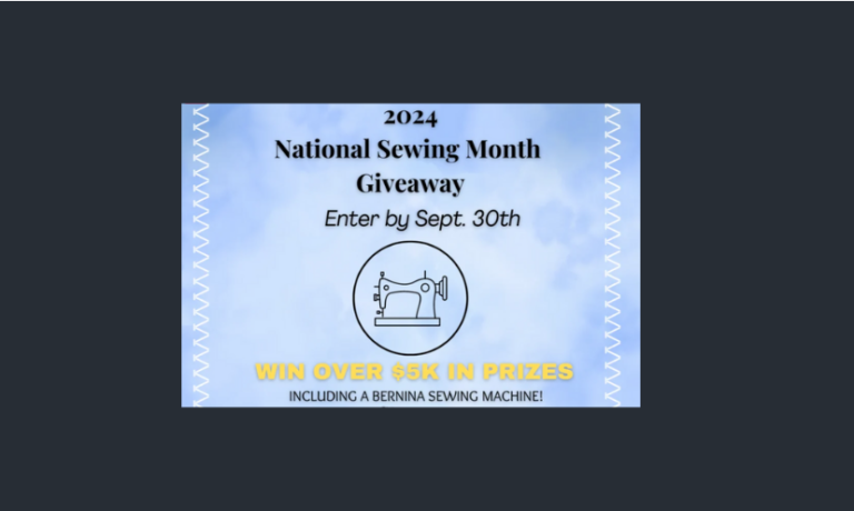 Enter to Win a Bernette 05 Crafter Sewing Machine and a Sewing Prize Package!