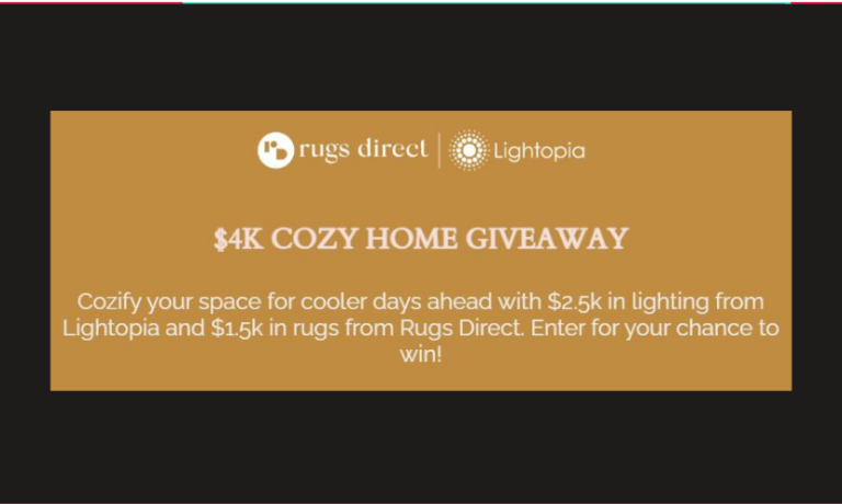 Enter to Win a $4,000 Shopping Spree for Home Lighting and Rugs! 