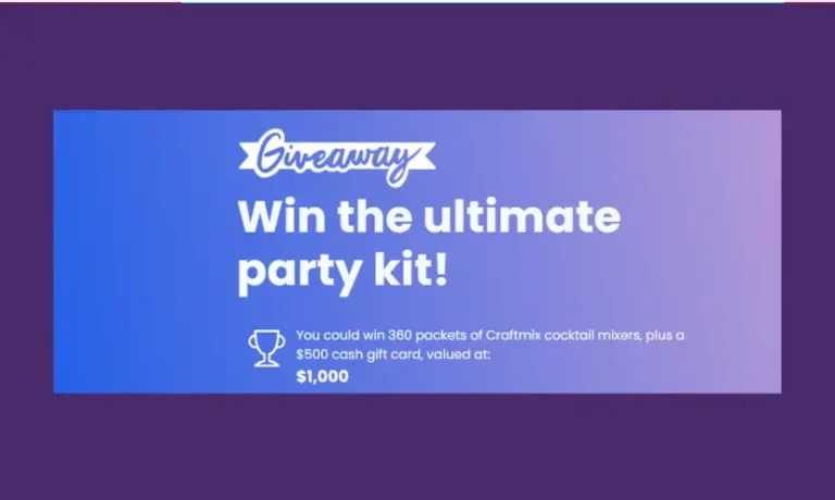 Enter to Win a $500 Cash Gift Card and Craftmix Cocktail Mixers! 