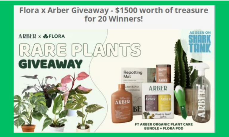 Enter to Win an Arber Organic Plant Care Bundle as Seen on Shark Tank! 