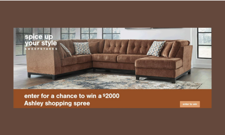 Enter to Win a $2,000 Credit From Ashley HomeStore Furniture!