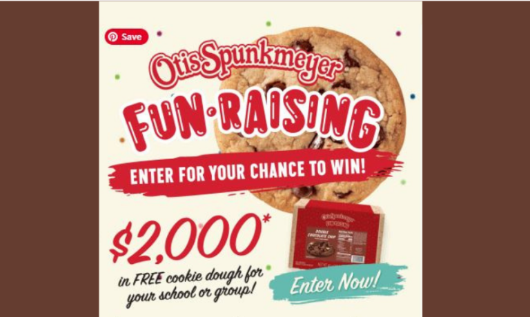 Enter to Win $2,000 in Otis Spunkmeyer Cookie Dough!