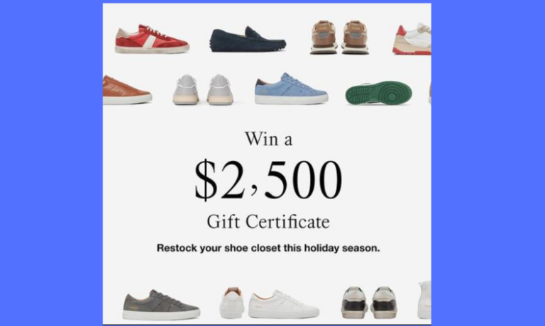 Enter to Win Over $2,000 in Great Footwear!