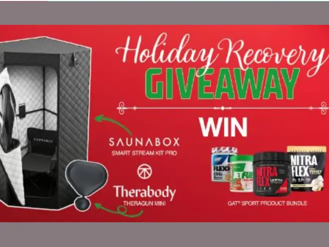 Enter to Win a Sauna Box,Therabody Theragun and a GAT Sport Bundle!​