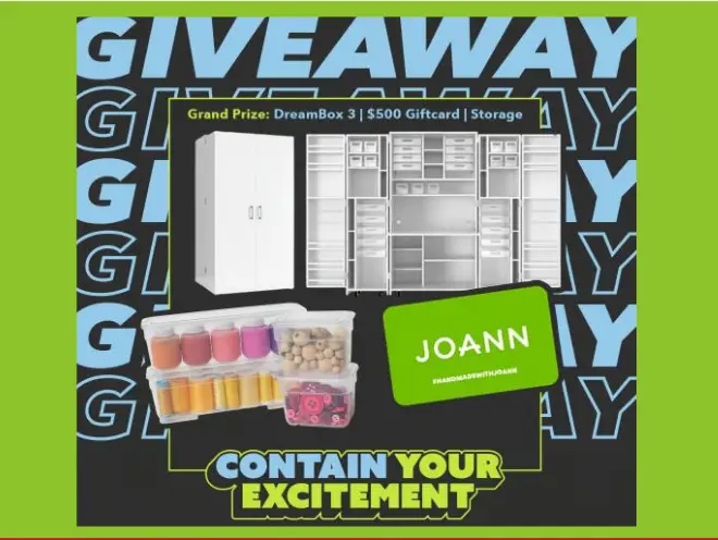 Enter to Win a Create Room DreamBox Craft Cabinet and a $500 JOANN Gift Card!