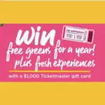 Enter to Win a $1,000 Ticketmaster Gift Card and a Year of Organicgirl Salads!