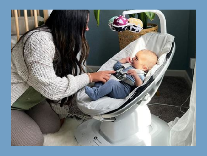 Enter to Win a 4moms MamaRoo Multi-Motion Baby Swing and a $250 Gift Card to Rebelstork!  