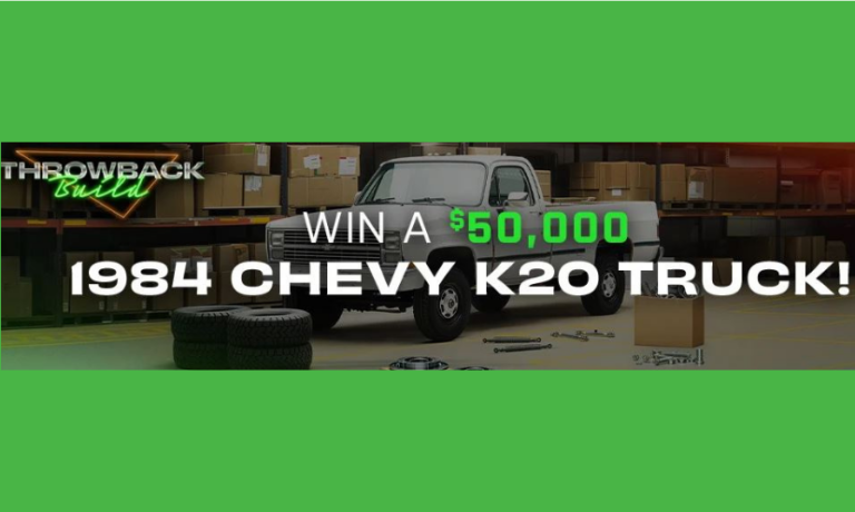 Enter to Win a $50,000 Custom 1984 Chevy K20 Truck!