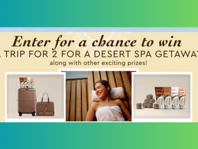 Enter to Win a $7,000 Trip for Two at a Luxury Spa Resort!  