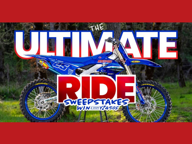 Enter to Win a 2025 Yamaha YZ450F Motorcycle and Accessories Worth Over $18,000! 