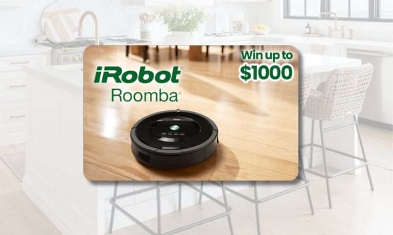 Enter to Win a Roomba Robot Vaccum!
