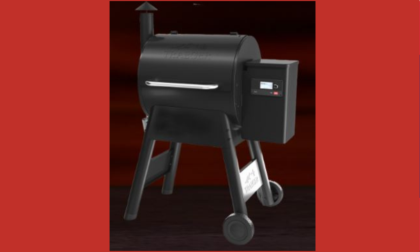 This is a simple photo of the Traeger smoker that you and 98 others could win and enjoy!