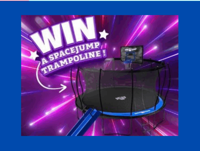 Enter to Win a SpaceJump Trampoline!