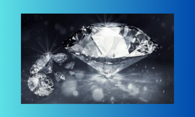 This photo is that of diamonds...big ones and smaller ones. The sparkle is the main feature in the diamond itself and as it also reflects brilliance all around it!!