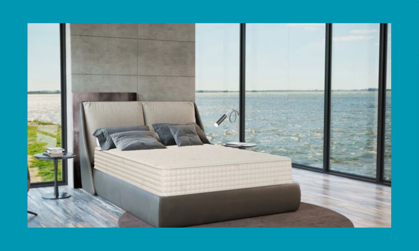 This is simply a photo of an organic Kiwi mattress. There is a peaceful view of the ocean...or maybe a lake...which matches the crisp, cool feel of this mattress that you could win!