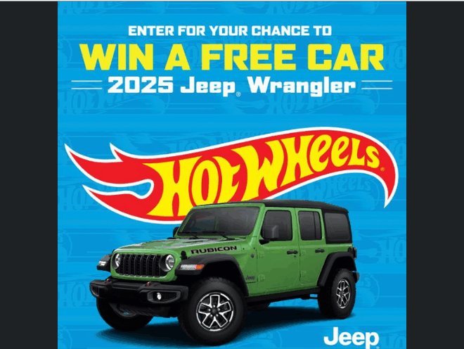 Enter to Win a 2025 Jeep Wrangler!