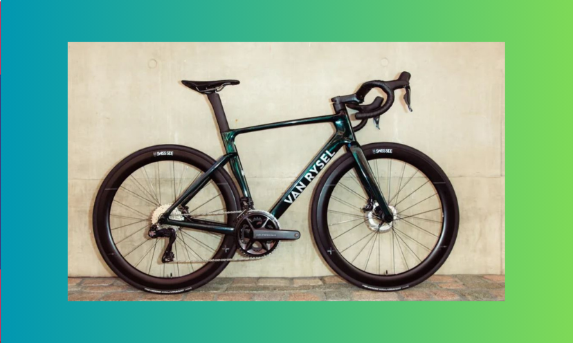 This is a photo of the incredible Van Rysel Bike offered in this giveaway. It's over $11,000 in cycling quality and speed!