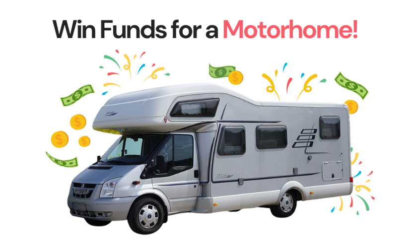 Motorhome Giveaway Graphic
