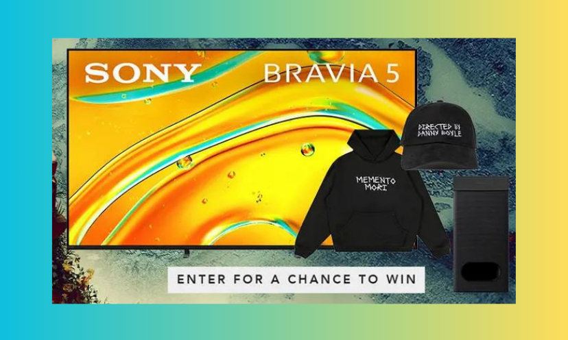 This colorful photo represents part of this giveaway with the image of a Sony Bravia TV and the fashion that goes with the journey...including the hoodie and the cap. I guess it's hard to add a photo of a trip to London, too...but no worries...it's in the prize package!