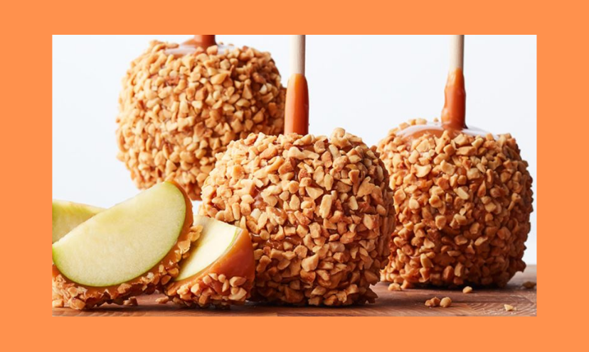 This is a close up and detailed picture of Affy Taffy caramel apples...also loaded with finely chopped nuts. And this is a prize you could be sharing with coworkers this fall...if you enter and win!