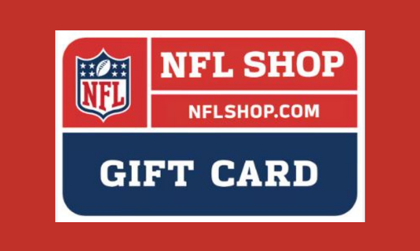 This is a photo of an NFL Shop gift card that could soon be in your pocket if you enter and become one of the 200 winners!