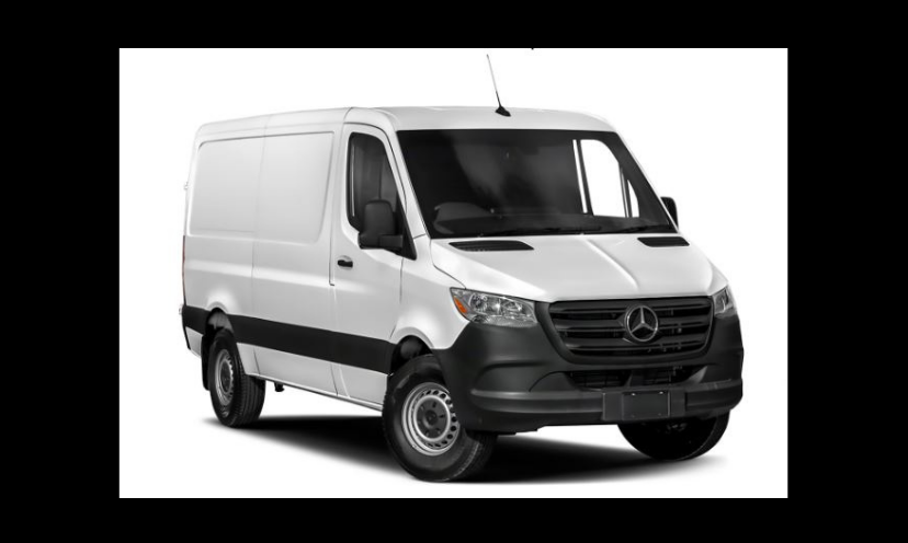 This is a beautiful and up close photo of the 2025 Mercedes Benz Sprinter Van offered in this giveaway! If you enter, it could be yours!