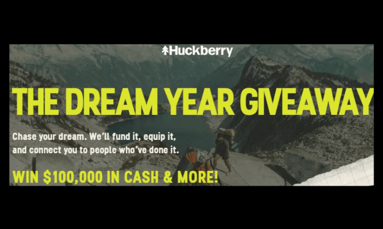Enter to Win $100,000 Cash, a $10,000 Huckleberry Clothing Gift Card and a First Class Trip to Huckberry’s Headquarters!