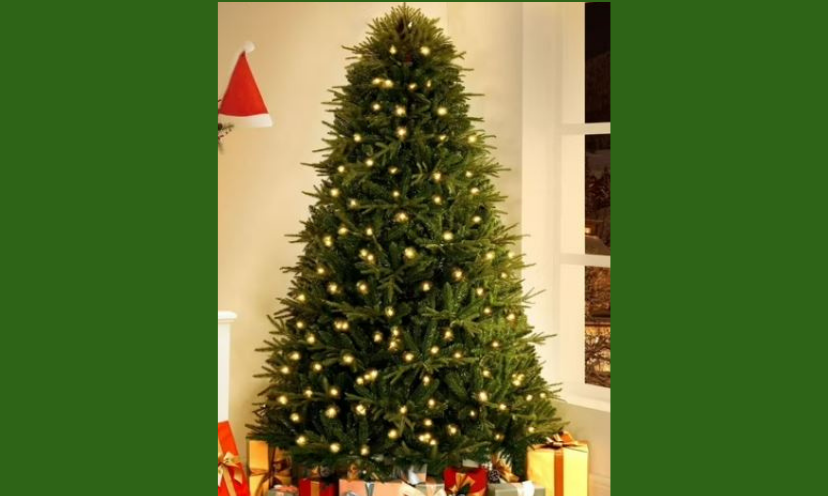 This is a beautiful photo of the exquisite, sparkling Christmas tree offered in this giveaway!