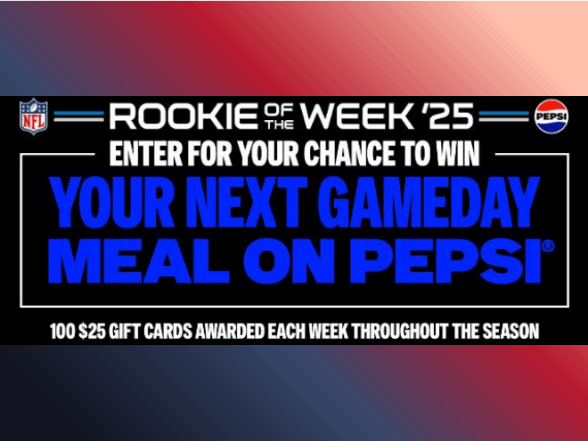 Enter to Win a Digital Gift Card to Applebee’s, Buffalo Wild Wings​, Jersey Mike’s, Subway, Pizza Hut​ or Taco Bell! 