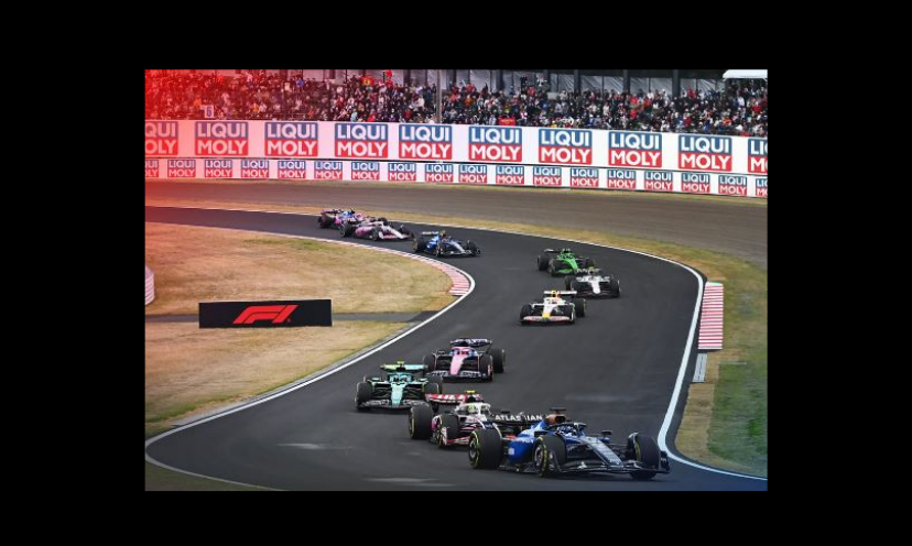 This photo shows the excitement of the Liqui Moly Formula 1 Race in Spain...it has the cars, the crowds and the raceway included...and you could be there if you enter and win!
