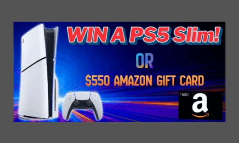 Enter to Win a PlayStation 5 Slim Console or a $550 Amazon Gift Card!