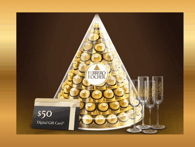 Enter to Win Ferrero Rocher Chocolates,Champagne Flutes and a $50 Reserve Bar Gift Card!
