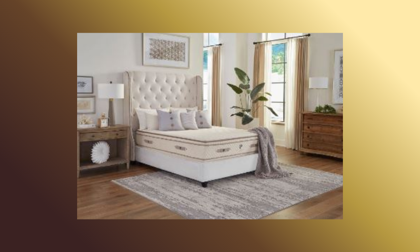 This is a photo of a tranquil bedroom with the luxurious mattress you could win for your own bed!