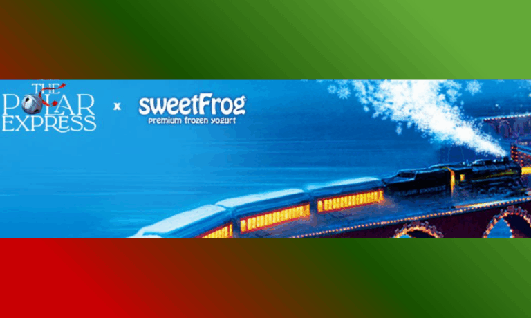 Enter to Win a Copy of The Polar Express Movie, a $50 Gift Card to sweetFrog, a Movie Poster, a Plushie and a Tumbler!
