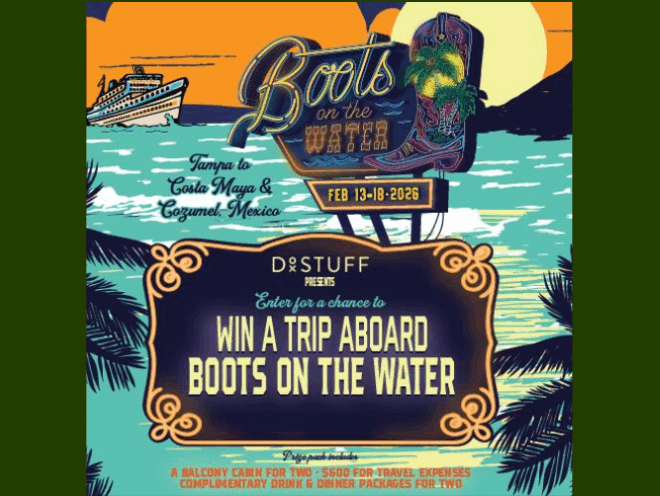 Enter to Win a Five Night Country Cruise on Boots on the Water!