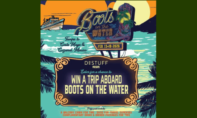 Enter to Win a Five Night Country Cruise on Boots on the Water!
