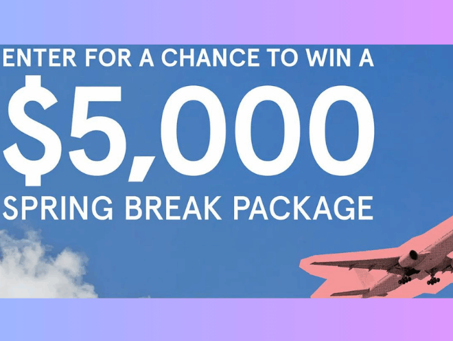 Enter to Win a $5,000 Spring Break Gift Card Package!