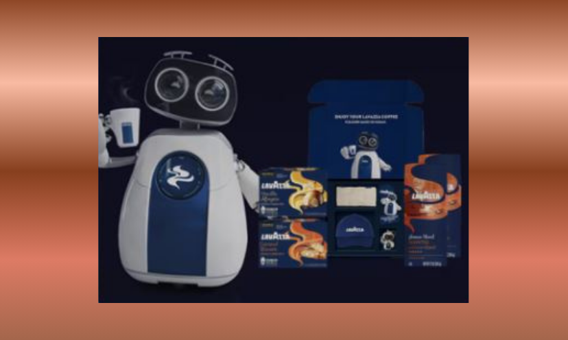 This photo shows a whimsical picture of Luigi's pick of coffee options and merchandise that you could take home if you enter and win this special giveaway!