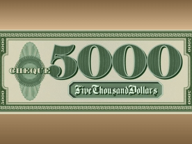 Enter to Win $5,000 in Cash!