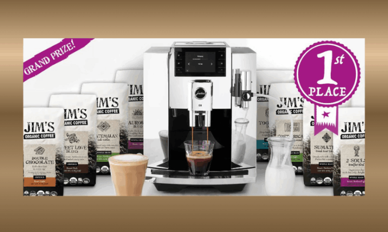 Enter to Win a $4,000 Bundle With an Espresso Machine and a Year of Organic Coffee!