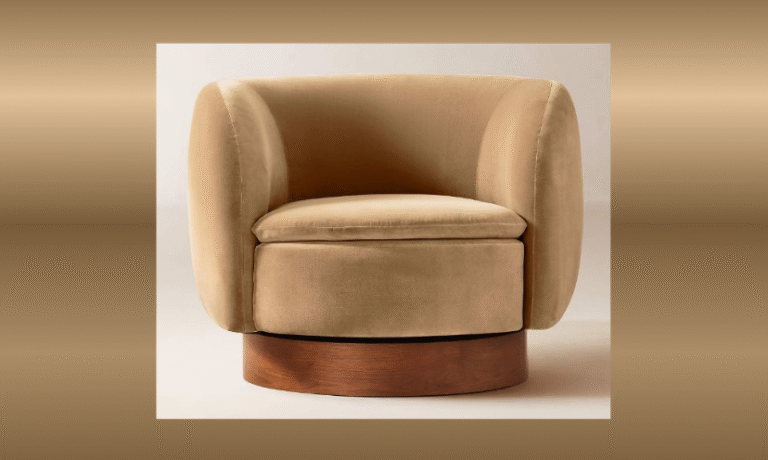 Enter to Win a $1,300+ Velvet Swivel Chair!