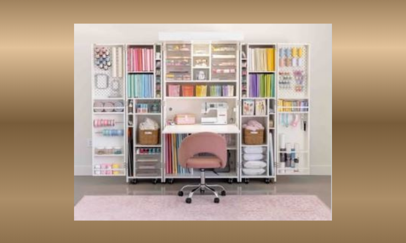 This photo shows one of the craft room set ups that you could choose if you enter and win the Ultimate Craft Month Giveaway!