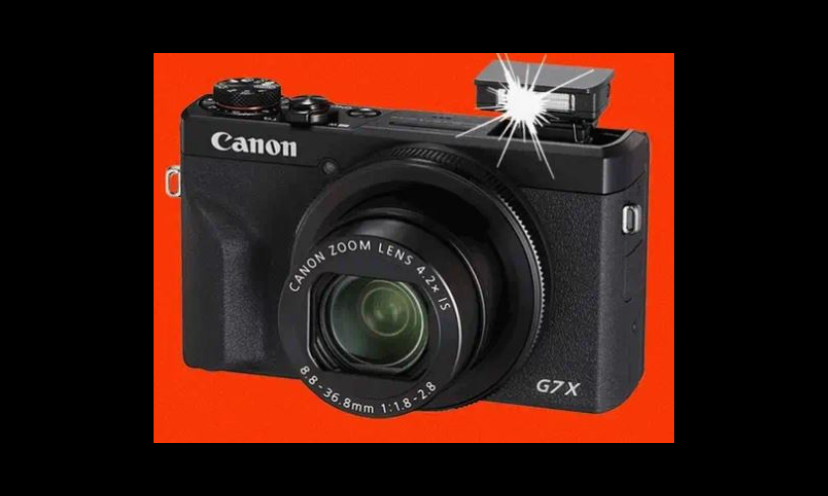 This is a close up photo of the Canon PowerShot Mark III Digital Camera that joins with the $500 P.E Nation Wardrobe gift card in this giveaway!
