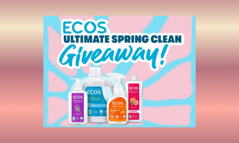 Enter to Win a Year of FREE House Cleaning Services and a Year of ECOS Products!
