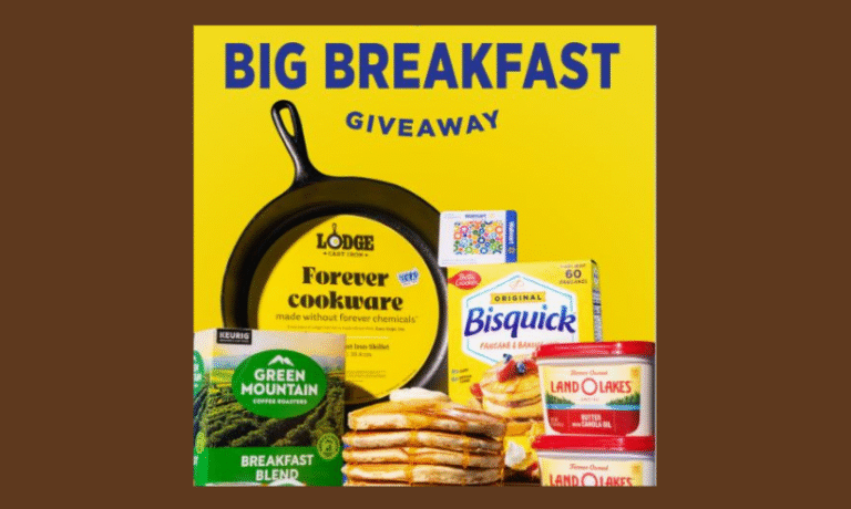Enter to Win a Lodge Cast Iron Skillet, Three Month supply of Green Mountain Coffee, a $250 Walmart Gift Card, Five Tubs of Butter and Bisquick Baking Mix!  