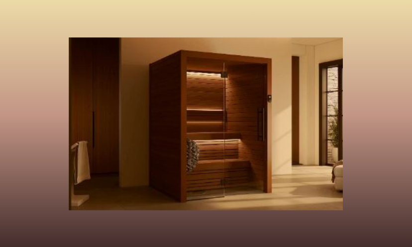 This is a photo of the $15,000+ woodsy, warm and cozy home sauna similar to the one you could win in this giveaway!