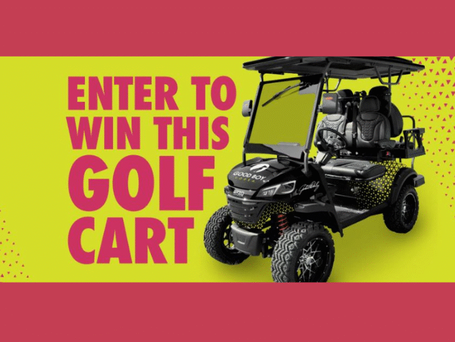 Enter to Win a Luxury Lithium 48v Platinum Golf Cart! 