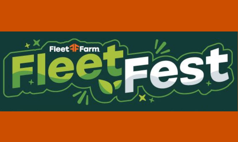 This photo features the name of this giveaway in festive form with the Fleet Farm logo and "Fleet Fest" in larger letters to grab attention!