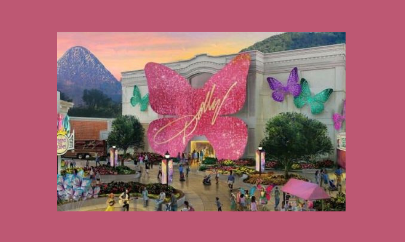 This is a photo of a small portion of Dollywood theme park, which is one of many vacation choices that can be more affordable and have a different twist from the usl Disney option.